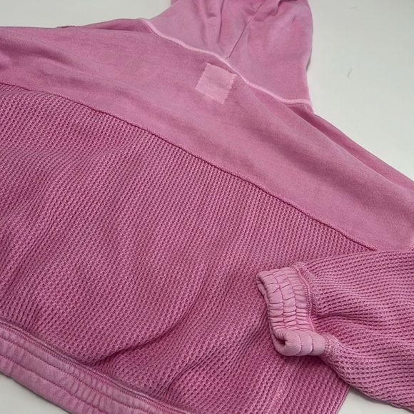 Aerie Barbie Pink Cropped Hoodie and Short Set NWT - Picture 4 of 7